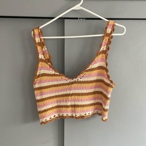 NWT L*Space designed crochet crop top